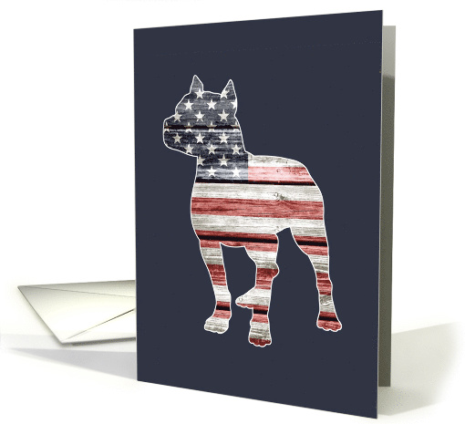 Patriotic Pitbull, Blank card (1469848)