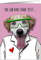 Science Lab Humorous Valentine’s Day card