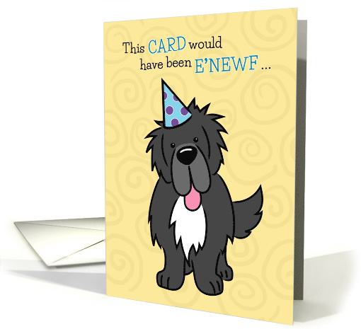Birthday Card Money Holder, Newfoundland Dog card (1511724)