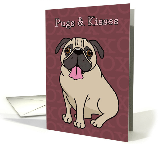 Pugs and Kisses, Valentine card (1512842)