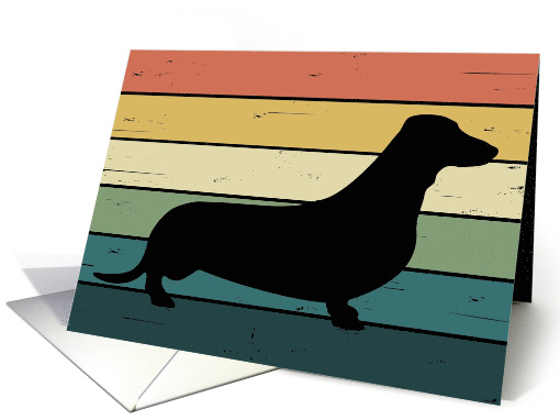 Congratulations on Adoption of Dachshund Dog card (1564052)