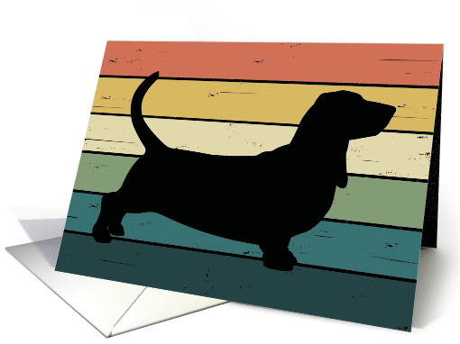 Congratulations on Adoption of Basset Hound Dog card (1564066)