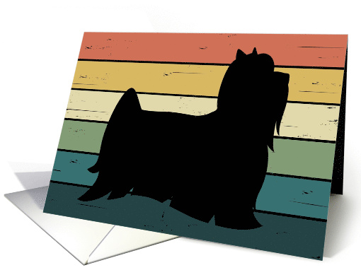 Congratulations on Adoption of Yorkshire Terrier Dog card (1564112)