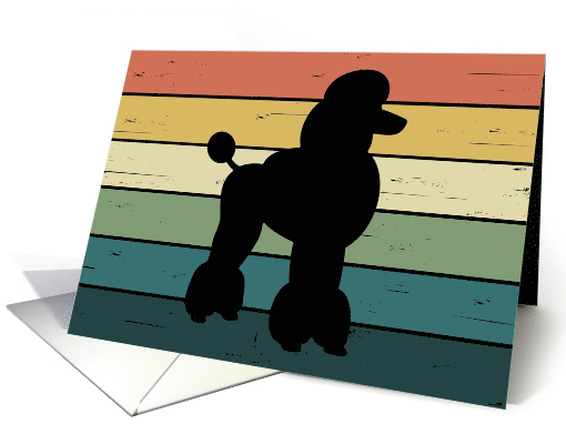 Congratulations on Adoption of Poodle Dog card (1564124)
