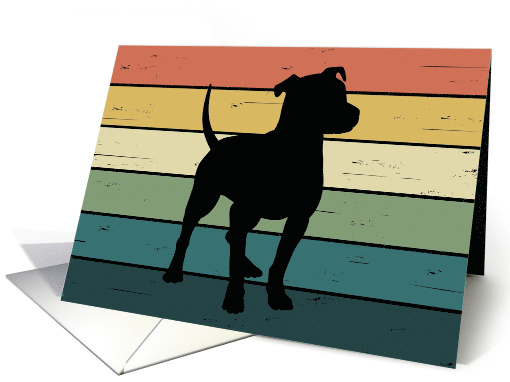 Congratulations on Adoption of Pit Bull Dog card (1564126)