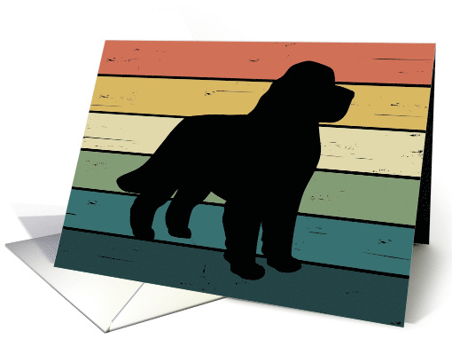 Congratulations on Adoption of Newfoundland Dog card (1564128)