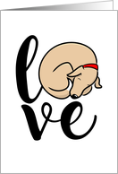 Puppy Love Valentine from the Dog card