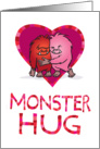 Main Squeeze Monster Hug Valentine card