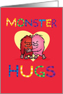 Monster Hugs for Valentine’s Day card