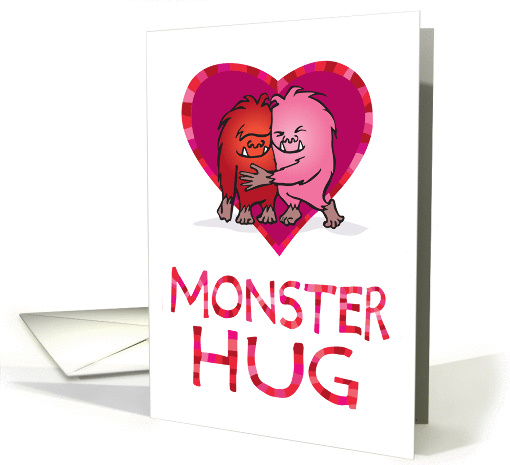 Main Squeeze Monster Hug Valentine card (1461760)