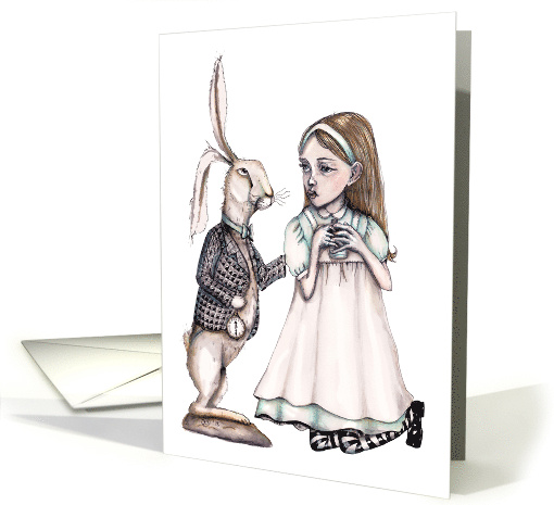 Alice's Adventure in Wonderland Fine art Blank Any Occasion card
