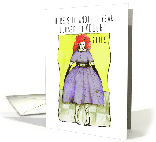 Another Year Older Velcro Shoes Birthday card (1686618)
