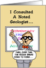 Birthday Card With Geologist Talking About Soil. Older Than Dirt card