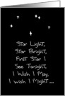 Missing You Card with Stars and I Wish I May, I Wish Might card
