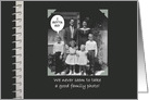 Family Day Card with a Funny Retro Family Photo In a Photo Album card