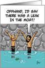 New Home Congratulations with Dungeon Filling Up From Leaky Moat card