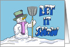Humorous Thank You Card For Helping Shovel Snow card