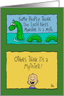 Humorous Hello Card with a Joke About the Loch Ness Monster card