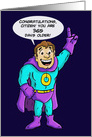 Birthday Card With Cartoon Hero You’re 365 Days Older card