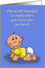 Birthday Card For A Son From His Parents You Entered Our Lives card