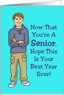 Back To School Card For A New Senior card