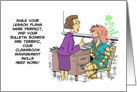 Back To School Card For Teacher With Humorous New Teacher Cartoon card