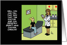 Humorous Acceptance To Medical School Card Don’t Have Cooties card