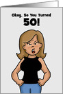 Birthday Card For Someone Turning 50 Suck It Up Buttercup! card