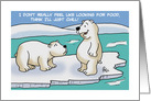 International Polar Bear Day Card Think I’ll Just Chill card