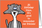 Humorous Getting Older Birthday Card It’s Good To Remember Friends card