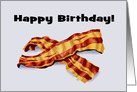 Humorous Simple Birthday Card With Two Strips Of Bacon card