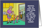 Birthday Card For Grandma With Grandkids Asking To Hear About Phone card
