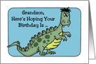 Grandson’s Birthday Card Dinosaur Hope Your Birthday Is Dinomite! card