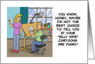 National Cartoonist Day (May 5) Card With A Cartoon Of Artist And Wife card