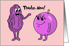 Cute Mother’s Day Card With Cartoon Raisin And Grape card