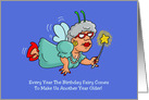 Humorous Adult Birthday Card The Birthday Fairy Comes Every Year card