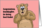 Congratulations Card For Granddaughter Getting Good Grades card