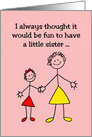 Birthday Card For Younger Sister I Always Thought card
