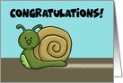 Cute Congratulations On Getting A New RV With Cartoon Snail card