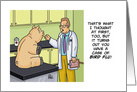 Humorous Doctors’ Day Card With Pig In Doctor’s Examining Room card