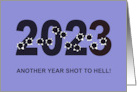 2024 New Year’s Card With 2023 Shot Full Of Holes card