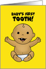 Congratulations Card For Baby’s First Tooth With African American Baby card