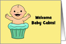 Cute Congratulations On Having A Baby Card Welcome Baby Cakes card