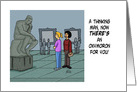 Humorous Birthday With Thinking Man There&rsquo;s An Oxymoron For You card
