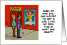 Humorous Congratulations On New Job No Idea This Is What She Meant Stripper card