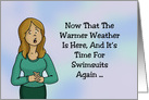 Friendship Card Warmer Weather Is Here Time For Swimsuits Again card