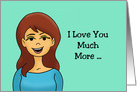 Humorous Anniversary I Love You Much More Than I Hate Your Farts card