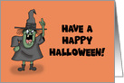 Humorous Adult Halloween With Witch Or I’ll Make Your Dick Fall Off card