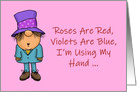 Adult Love Romance Card I’m Using My Hand But I’m Thinking Of You card