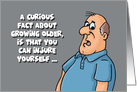 Getting Older Birthday Card You Can Injure Yourself Just By Sleeping card